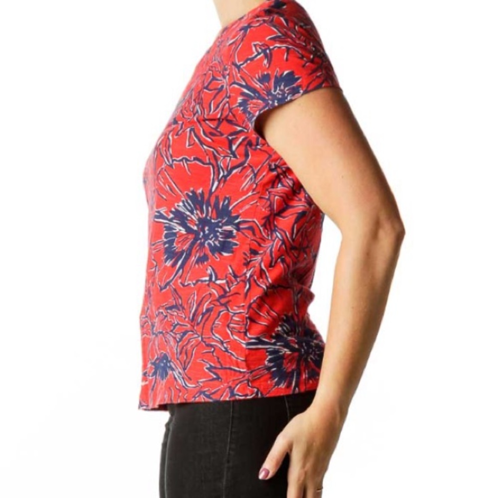 LILLY PULITZER blue and red soft Top.